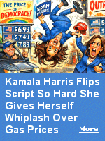 Former Vice President Harris has furiously attacked President Trump for high gas prices, declaring them an absolute outrage and a direct result of his war of choice in Iran. Just four years ago, when gas was skyrocketing under the Biden-Harris administration, Harris stood smiling in front of a gas station like a game show host and cheerfully announced that expensive fuel was simply ''the price we pay for democracy.''